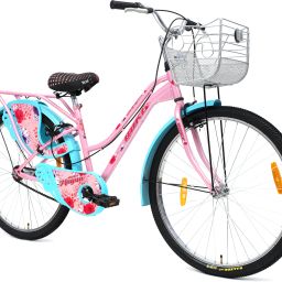 MAGNA 26T Cyclefor Girls & Women with Carrier and Front Basket & Side Dash Guard 26 T (inch) Hybrid Cycle/City Bike-25