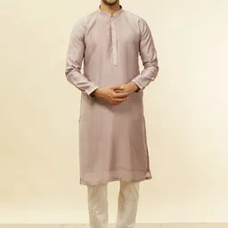 Twamev Men Embroidered Regular Kurta and Churidar with Jacket-image-62