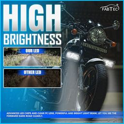 FABTEC 33 LED 6 Inch Led Bar light led Fog Light with hyper Lens Versatile Off Road Spot & Flood Beam Led Fog Light for Bikes and Scooties with On/Off Switch (White Set of 2) image 3