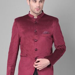 Canary London Slim-Fit Velvet Bandhgala Blazers-picture-52