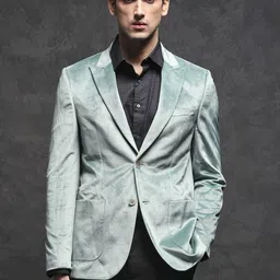 RARE RABBIT Men Mazey Tailored Fit Solid Single-Breasted Blazer-picture-45