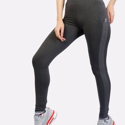 LAASA SPORTS Women Charcoal Grey Solid Tights-image-15