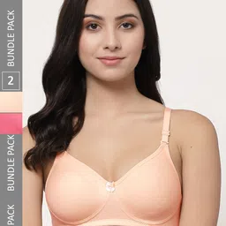 Docare Pack Of 2 Full Coverage Lightly Padded Cotton T-shirt Bra With All Day Comfort-picture-24