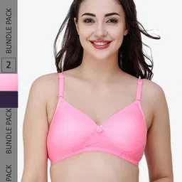 College Girl Pack Of 2 Lightly Padded All Day Comfort Seamless T-Shirt Bra-picture-15