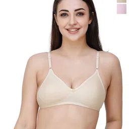 Docare Pack Of 2 Full Coverage Seamless Non Padded T Shirt Bra All Day Comfort-picture-55