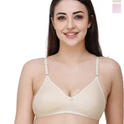 Docare Pack Of 2 Full Coverage Seamless Non Padded T Shirt Bra All Day Comfort-image-80