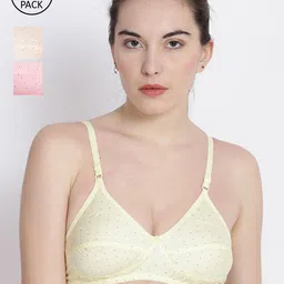 ABELINO Pack of 3 Printed T-Shirt Bra COMOSILK3PC-image-93