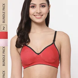 Docare Pack Of 2 All Day Comfort Cotton  T-shirt Bra-image-9