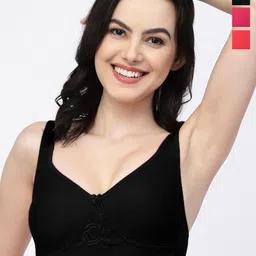 College Girl Pack Of 3 Full Coverage Non Padded T-shirt Bra With All Day Comfort-image-85