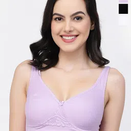 College Girl Pack Of 3 Full Coverage Non Padded T-shirt Bra With All Day Comfort-picture-19