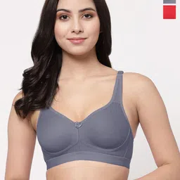 College Girl Women Pack of 2 Full Coverage Lightly Padded Minimizer Bra-picture-58
