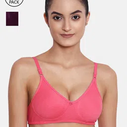 ABELINO  Pack of 2 Solid Non-Wired Non-Padded T-Shirt Bras-image-7