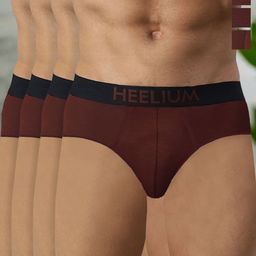 HEELIUM Men Men Pack Of 3 Bamboo Super Soft & Odour Free Comfort Fit Brief-picture-3