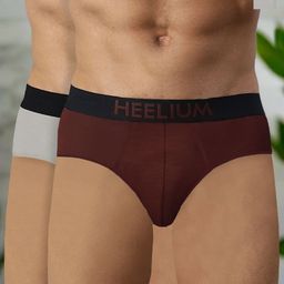 HEELIUM Men Pack Of 2 Bamboo Super Soft & Odour Free Comfort Fit Brief-21