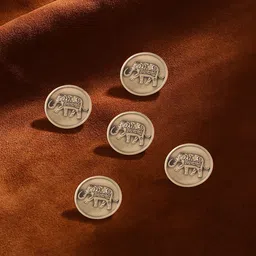 COSA NOSTRAA Set of 5 Royal Elephant Buttons-38