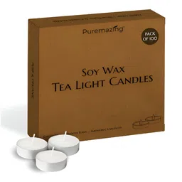 Imvelo Green your hygiene White 100 Pieces Tea Light Candles-1