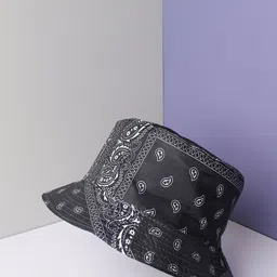 French Accent Men Printed Vintage Bucket Hat-image-61