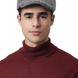 ELLIS Men Grey & Black Printed Ascot Cap-picture-2