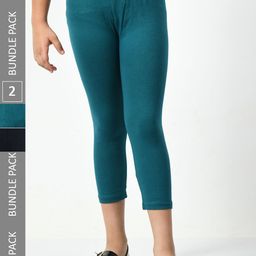 BAESD Girls Pack Of 2 Skinny Fit Capris-picture-29