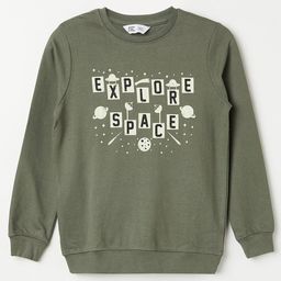 Fame Forever by Lifestyle Boys Green Printed Sweatshirt-image-29