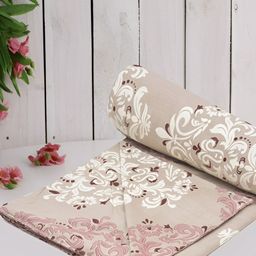 RRC Beige & Red Ethnic Motifs Printed Single Duvet Cover With Zipper & Ties-picture-40
