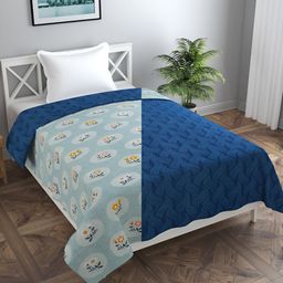 MORADO Blue Printed Premium Cotton Duvet Cover-picture-20