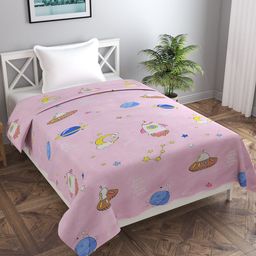 MORADO Pink Printed Single Bed Duvet Cover-picture-22