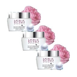Lotus Herbals Pack Of 3 White Glow Advanced Pink Glow Night Cream -50g Each-36