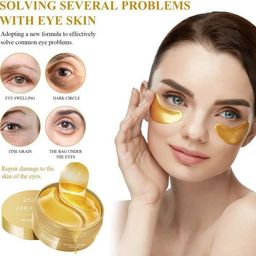 Onishomes Under Eye Patches Remove Dark Circles Moisturizing Eye Mask | Comes With Pack Of 60 Cooling Pads | Hydrogel Eye Patch Mask with Collagen for Relaxing Eyes, Reducing Puffiness & Wrinkles image 2