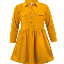 Hunny Bunny Mustard Yellow Dress-image-26