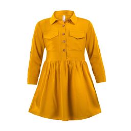 Hunny Bunny Mustard Yellow Dress-image-22