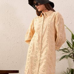 SASSAFRAS Schiffli Shirt Dress-picture-40