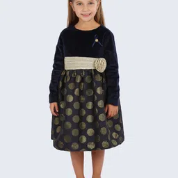 One Friday Girls Polka Dot Print Dress-image-56