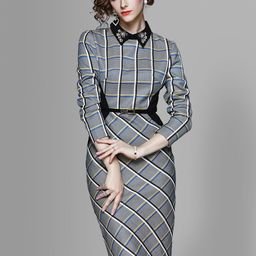 JC Collection Multicoloured Checked Shirt Dress-12