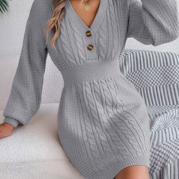 StyleCast Grey Self Design Acrylic Sheath Dress-image-68