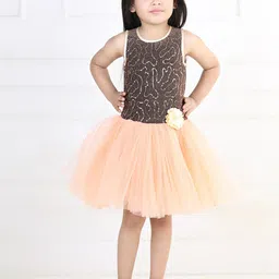 Toy Balloon kids Girls Embellished Net Dress-85