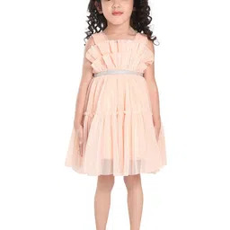 Peppermint Girls Ruffles Net A-Line Dress-image-23