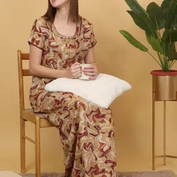 Sweet Dreams Printed Maxi Nightdress-image-59