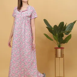Sweet Dreams Printed Maxi Nightdress-image-52