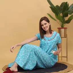 Sweet Dreams Printed Maxi Nightdress-image-99