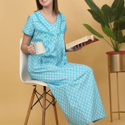 Sweet Dreams Printed Maxi Nightdress-image-8