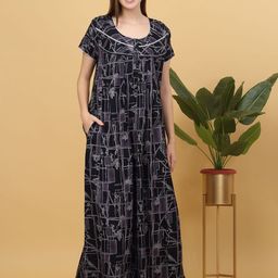 Sweet Dreams Printed Maxi Nightdress-image-41