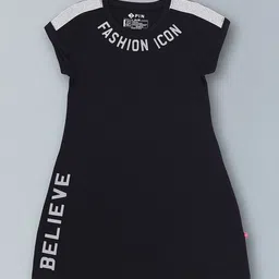 3PIN Girls Typography Printed T-Shirt Dress-picture-14