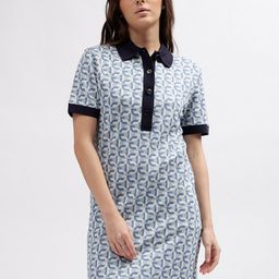 GANT Printed Polo Neck Relaxed Fit Dress-image-16