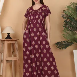 Sweet Dreams Printed Maxi Nightdress-image-82