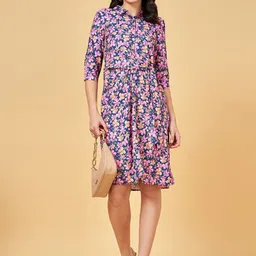 YU by Pantaloons Floral Print Shirt Dress-image-20