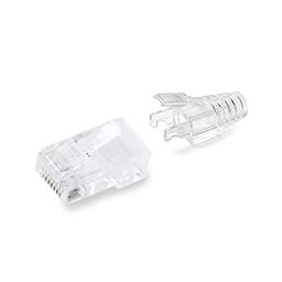 seth enterprises (50 Pcs Pack) RJ45 transparent boots cap for cat6 pass through connector image 4