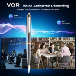 FREDI HD PLUS 32GB Pen Voice Recorder Voice Activated Recorder with PCM Noise Reduction for Lectures Meetings Classes Course Portable Voice Recorder image 5