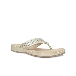 Rocia Textured Open Toe Flats With Laser Cuts-12