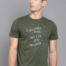 Free Authority Men Harry Potter Printed Pure Cotton T-shirt-image-66